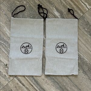Authentic Hermes shoe Dust Bags